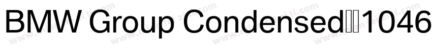 BMW Group Condensed梦祥1046字体转换